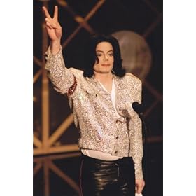 MICHAEL JACKSON GOLD SEQUINNED JACKET 4X6 PHOTO 351156