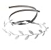 Silver Leaf Wrap Headband with Swarovski Crystals