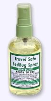 Travel Safe BedBug Spray, Non-Toxic, Ready to Use Kleen-Free Naturally Travel Size Bed Bug and Insect Spray - 3oz