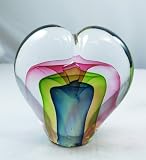Murano Design Sommerso Huge Heart Paperweight PW-675