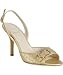 Christian Dior gold quilted leather 'Cannage' slingbacks