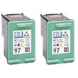 Take4Less 2-pack Color HP 97 C9363WN Remanufactured Ink Cartridges for HP DeskJet 5740 6540 6540dt 6840 6840dt OfficeJet 7310 7310xi 7410 Photosmart 325 370 375 375B 8100 8150 8400 8450 8700 HP97 9363WN