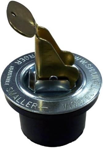 Shaw Plugs 51020 Snap-Tite Expandable Neoprene Rubber Plug with Brass Cams and Zinc Plated Steel Hardware, 2-1/8" x 1-3/16"