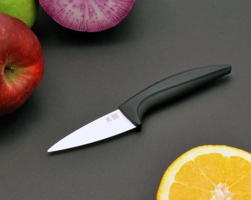 eMark Delux 3inch White Blade Ceramic Paring Fruit Knife