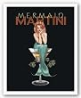 Mermaid Martini by Ralph Burch 8"x10" Art Print Poster