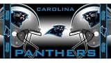 Carolina Panthers Beach Towel Featuring Colorfast Team Graphics Fiber Reactive Printed