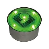 ソーラーライト LED 駐車場 ライト 丸型 TI2-SB80RGR グリーン アプローチライト