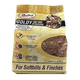 Quiko Goldy Egg Food For Insectivores (Finches and Small Soft Bills) by Sun Seed