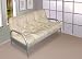 Kitchen & Housewares : 4ft6 (135cm) Double Metal Futon with Mattress