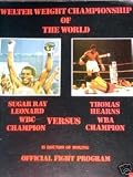 SUGAR RAY LEONARD VS TOMMY HEARNS 1 FIGHT BOXING PROGRAM (BOXING)