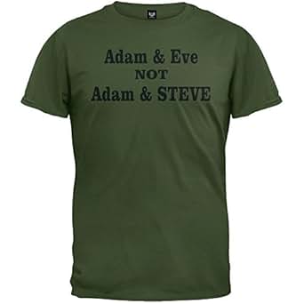 Adam and Eve Not Adam and Steve TShirt Clothing