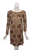 NIKKA Sequined Dress in Gold / Copper