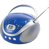 Buy Coby Blue Portable CD Player With AM FM Tuner - Model CX-CD241BLU Boomboxes  by Coby