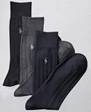 Polo Ralph Lauren 3 Pack Cotton Rib Extended Size Casual Socks