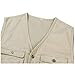 APTRO Men's 100% Cotton Outdoor Multi Pocket Vest Khaki M(Tag 2XL)