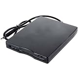 New Black SLIM Portable USB External 3.5-Inch 3.5" 1.44 MB Floppy Disk Drive FDD
