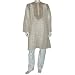 White Cotton Kurta Pajama India Fashion For Men Size M (chgkp035)