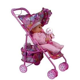 Deluxe Doll Stroller "My Sweet Baby" Perfect Gift Idea!