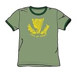 Erin Go Bragh - Adult Green Ringer S/S T-Shirt For Men