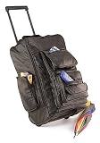 Leather Rolling Backpack Cart