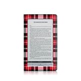 Red Plaid Design Protective Decal Skin Sticker for Sony Digital Reader PRS 900