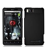 Black Rubberized Snap-On Hard Skin Case Cover for For Motorola Droid X2 MB870 by Electromaster
