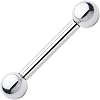 10 Gauge STEEL BARBELL Tongue Ring 5/8" 6mm