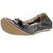 indigo by Clarks Women's Pallino Flat,Black Leather,7.5 M