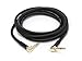 Monoprice 1/4-Inch TRS Right Angle Male to 1/4-Inch TRS Right Angle Male Cable - 10 Feet - Black, 16AWG, Gold Plated - Premier Series