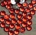 Beading Station 1000-Piece Flat Back Brilliant 14-Cut Round Rhinestones, 4mm-16ss, Fire Orange