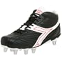 Diadora Men's Rugby Hi Synthetic Rugby Cleat,Black/White,12 M