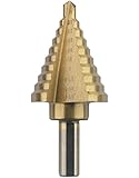 Neiko&reg; 10194A 3/8" Shank Titanium Step Drill Bit, 1/4' to 1-3/8' in 1/8' Increments |10 Steps