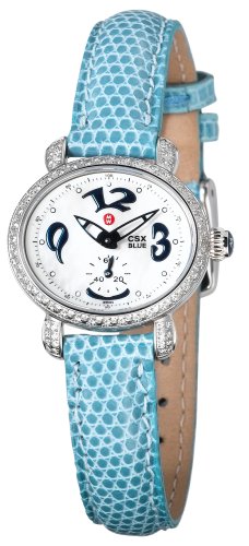 Michele Women's MWW03F000049 CSX Blue Mini Diamond Watch