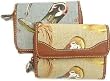 Small Grey Canvas Cowboy Boots Ladies Wallet