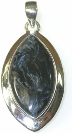 Marquis Pietersite Sterling Silver Pendant