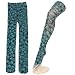 スカル柄プリントタイツ　ターコイズブルー socks374 ゴスロリ ロリータ パンク コスプレ コスチューム メイド