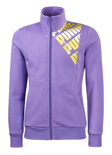 PUMA Kinder  Graphic Sweat Jacket Organic Cotton, dahlia purple, 152, 817268 02 Preisvergleich