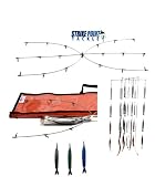 Strike Point Tackle 36'' Dredge & Teaser Kit Silver Fish Strips