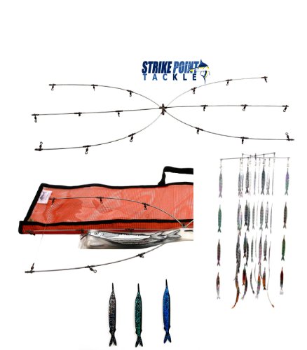 Strike Point Tackle 36'' Super Dredge & Teaser Kit Blue Fish Strips