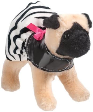 Douglas Toys Dana Pug Plush Dog with Zebra Coat