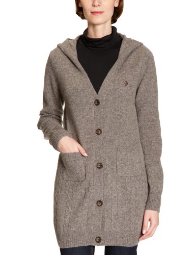 ARQUEONAUTAS Damen Strickjacke 815730, Gr. 44/46 (L), Beige (dark sand 5730) Preisvergleich