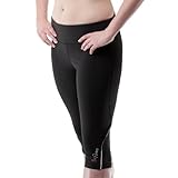 Pink Monkey Women's Capri Pants - Running 3/4 Length Pant Yoga Tights High Waist Fitness Cropped Legging