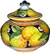 Lemons - Italian Ceramic Lemon Ravello Biscotti Cookie Jar