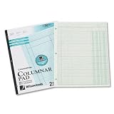 Wilson Jones Accounting Pad, Three Eight-Unit Columns, 8-1/2 x