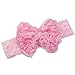 AllBeauty Baby Infant Pink Christening Flower Headband Toddler Lace Rose Bow Headdress