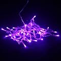 Purple LED string fairy Lights, Transparent Wire, - Christmas lights