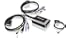 IOGEAR 2-Port USB DVI-D Cable KVM with Audio and Mic GCS932UB (Black)