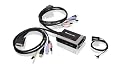 IOGear 2-Port USB DVI-D Cable KVM with Audio and Mic GCS932UB (Black)