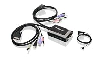 IOGear 2-Port USB DVI-D Cable KVM with Audio and Mic GCS932UB (Black)