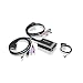 IOGEAR 2-Port USB DVI-D Cable KVM with Audio and Mic GCS932UB (Black)